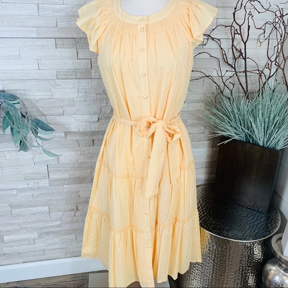 Gal Meets Glam NWT Peggy Swiss Dot MIDI Dress SZ 8 - Picture 2 of 15